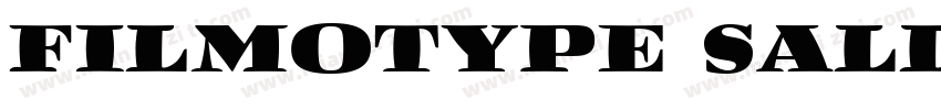 filmotype sall字体转换